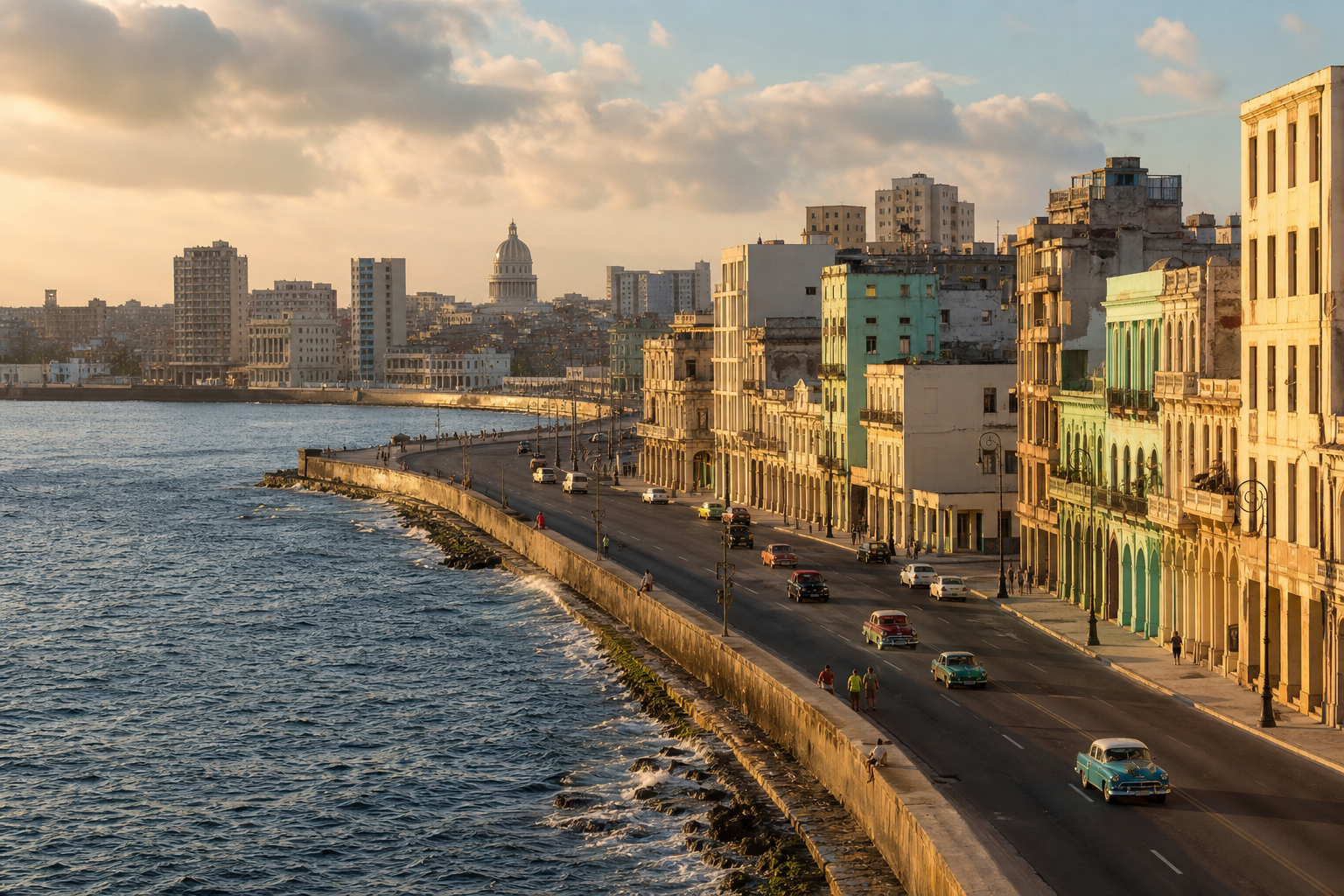 Malecón und Havanna
