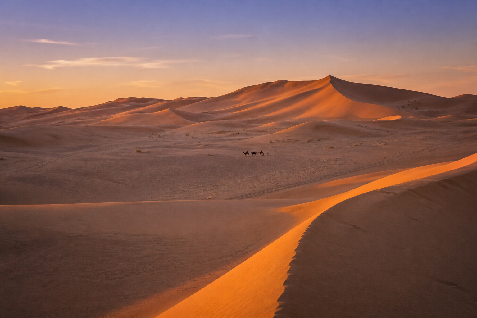 Sanddünen von Erg Chebbi bei Merzouga