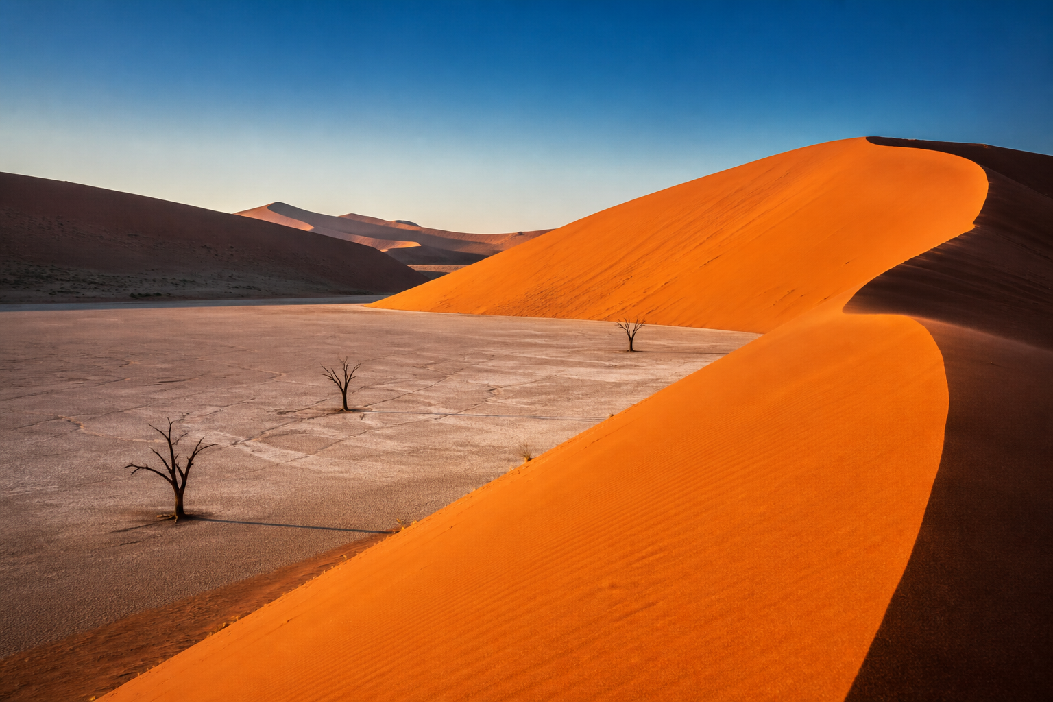 Dünen von Sossusvlei in Namibia