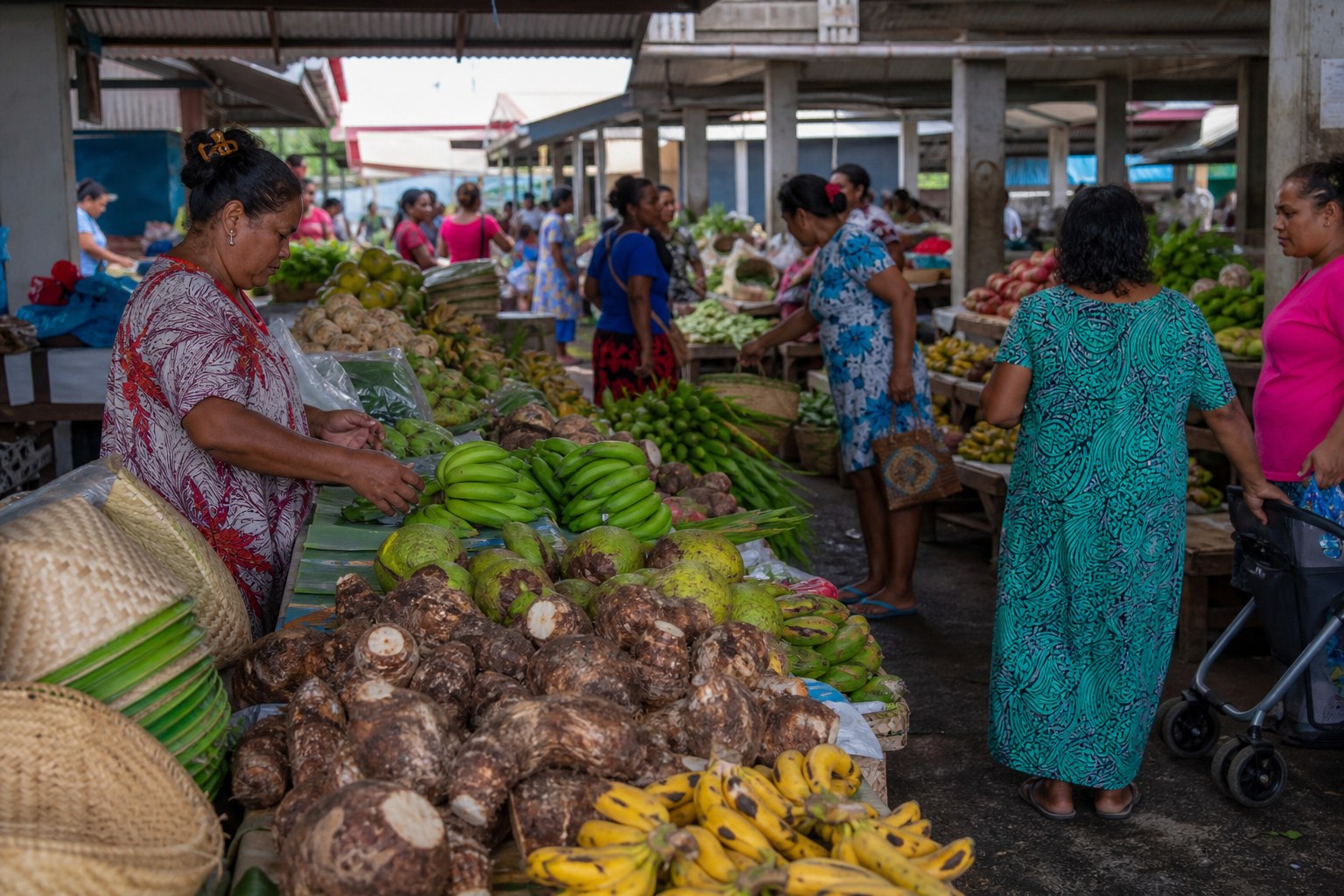 Obst- und Gemüsemarkt in Apia