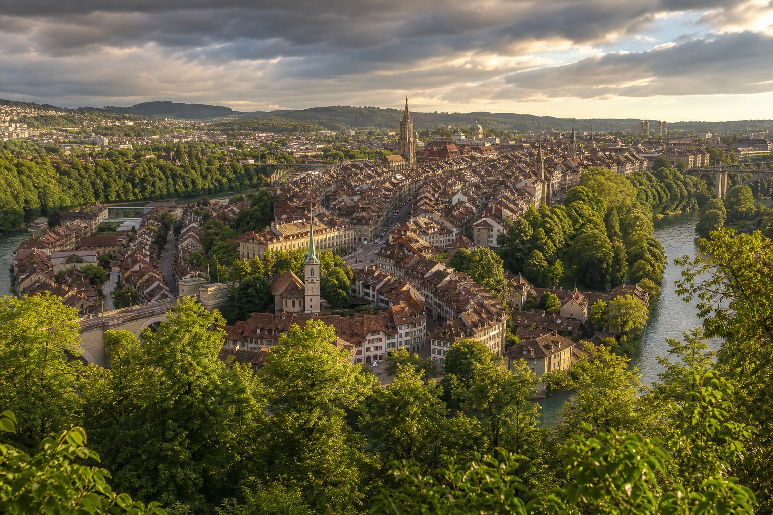Berner Altstadt und Aareschleife